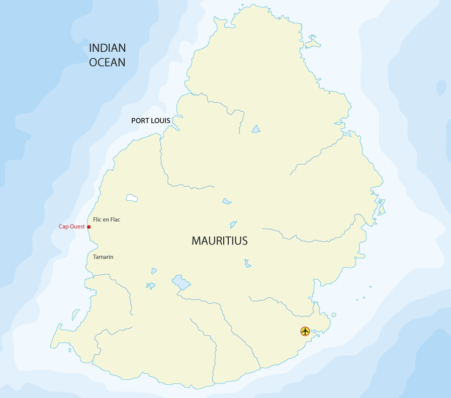 Cap Ouest Location Map