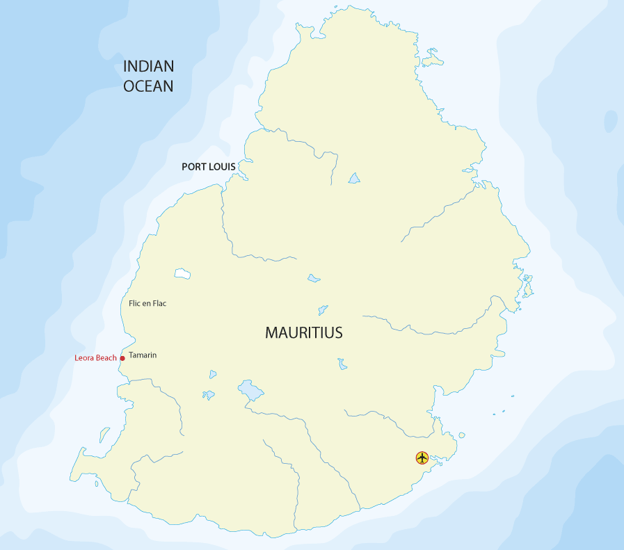 Leora Beach Location Map